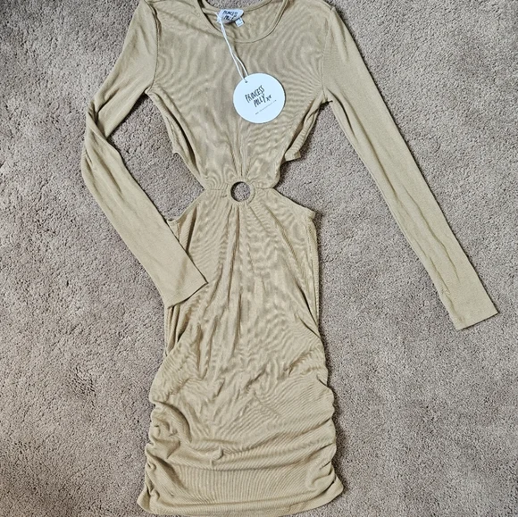 Ribbed mini dress - Picture 3 of 6